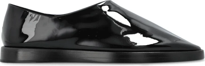 Leather Boots Mule, , - Black