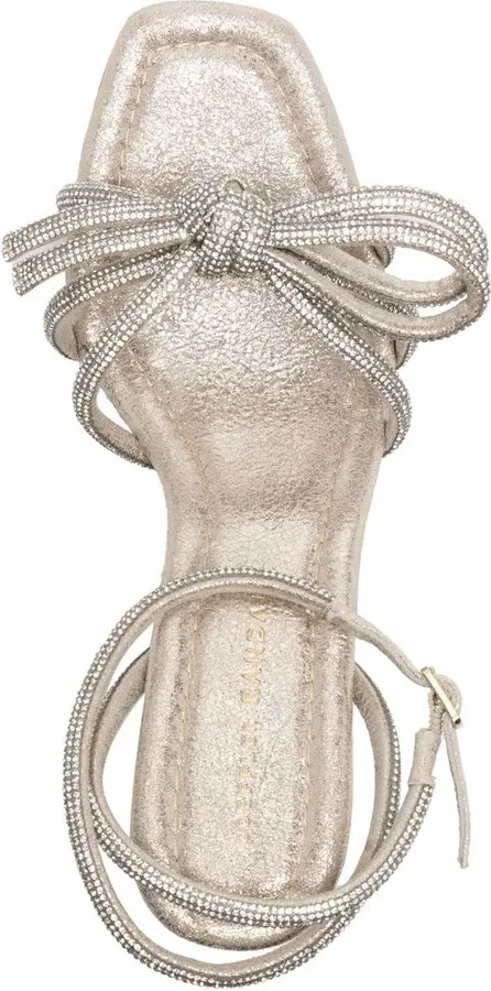 Leather Bow 60mm Sandals - Image 4