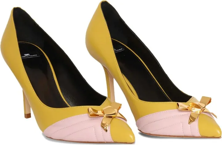 Leather Bow-Detail Pumps - Image 2