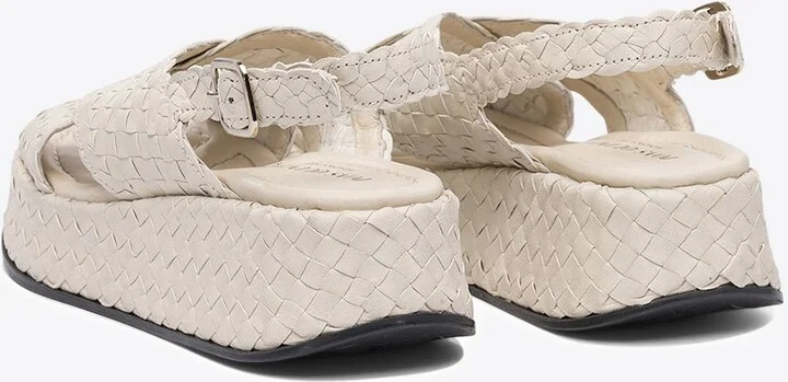 Leather Braided Sandals - Image 3