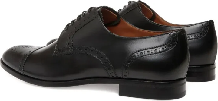 Leather Brogue Derby Shoes - Image 2