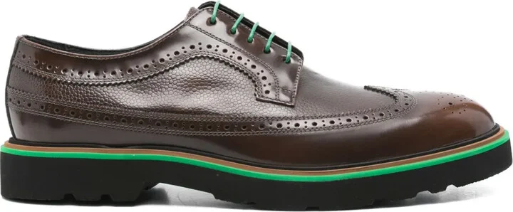 Leather Brogue Derby Shoes