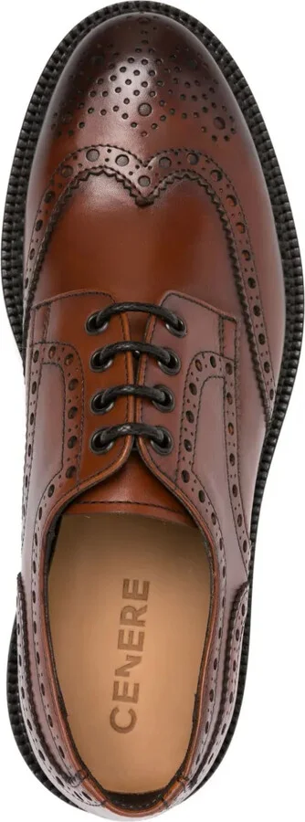 Leather Brogue Lace-Up Shoes - Image 4