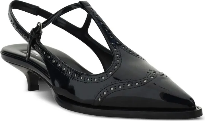 Leather Brogue Pumps - Image 2