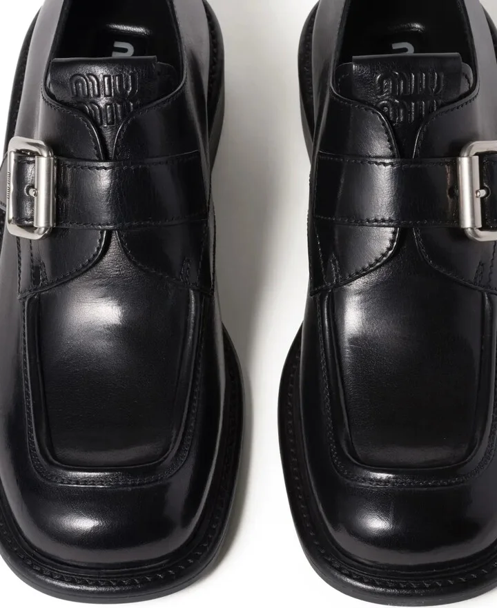 Leather Brogue Shoes - Image 4