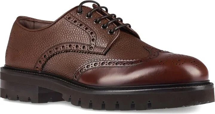 Leather Brogue Shoes - Image 2