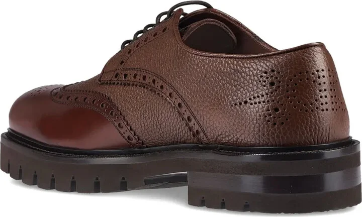 Leather Brogue Shoes - Image 3