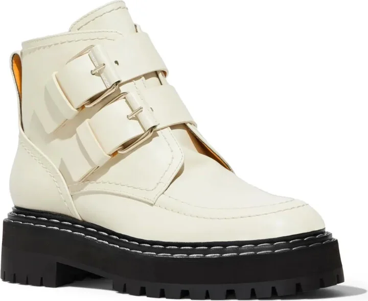 Leather Buckle Boots - Image 2