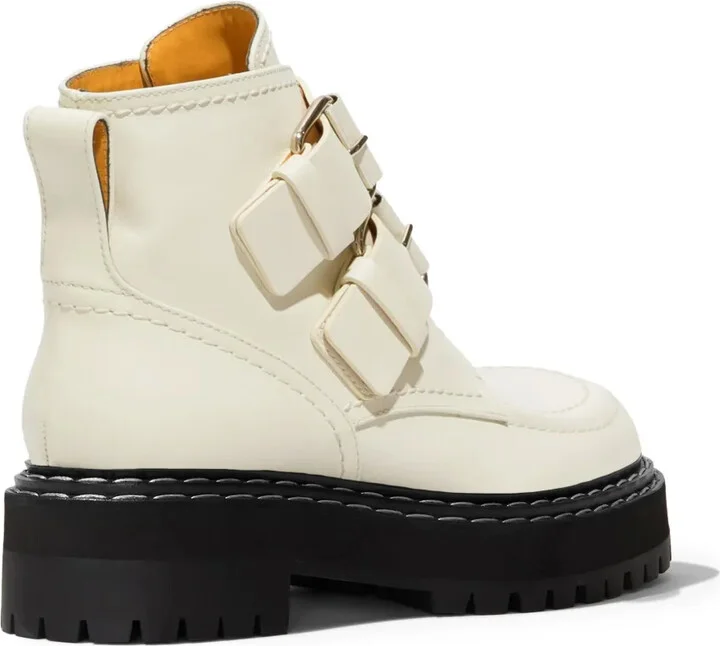Leather Buckle Boots - Image 3