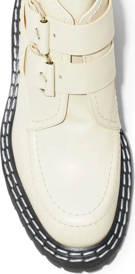 Leather Buckle Boots - Image 4