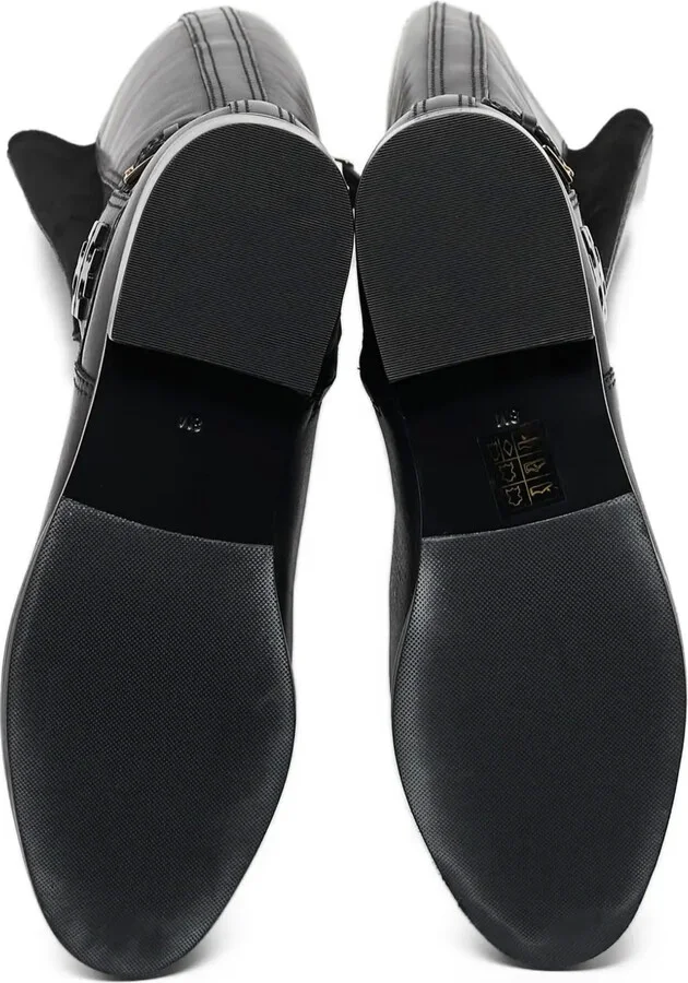 Leather Buckle Boots - Image 4