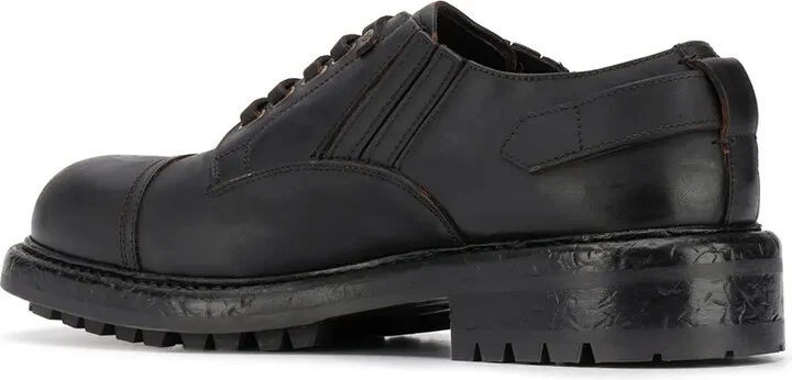leather buckle Derby shoes - Image 3