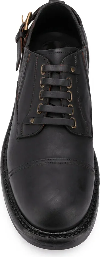 leather buckle Derby shoes - Image 4
