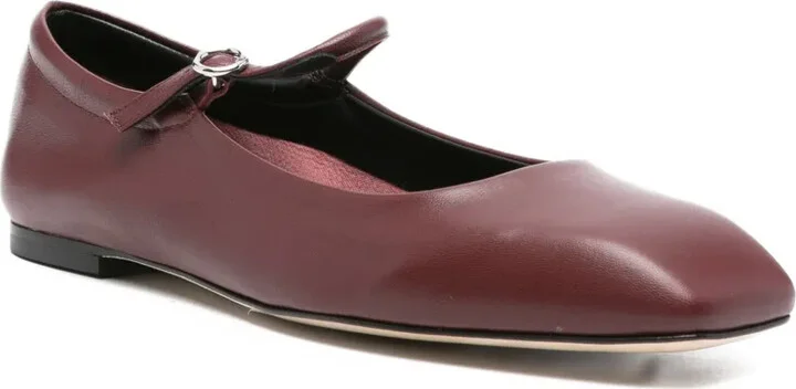 Leather Buckle Flat Pumps - Image 2