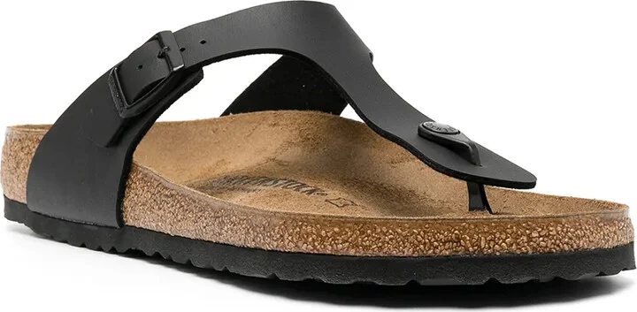 Leather Buckle Flip Flops - Image 2