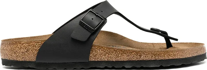 Leather Buckle Flip Flops