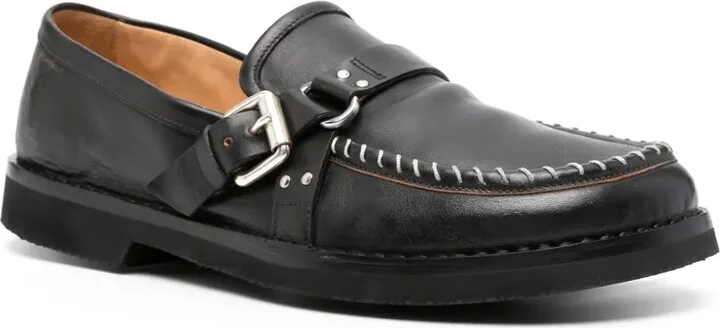 Leather Buckle Loafers - Image 2
