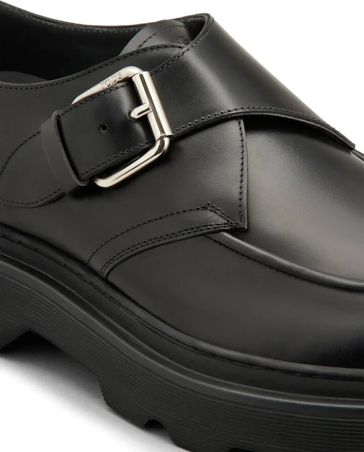 Leather Buckle Loafers - Image 5