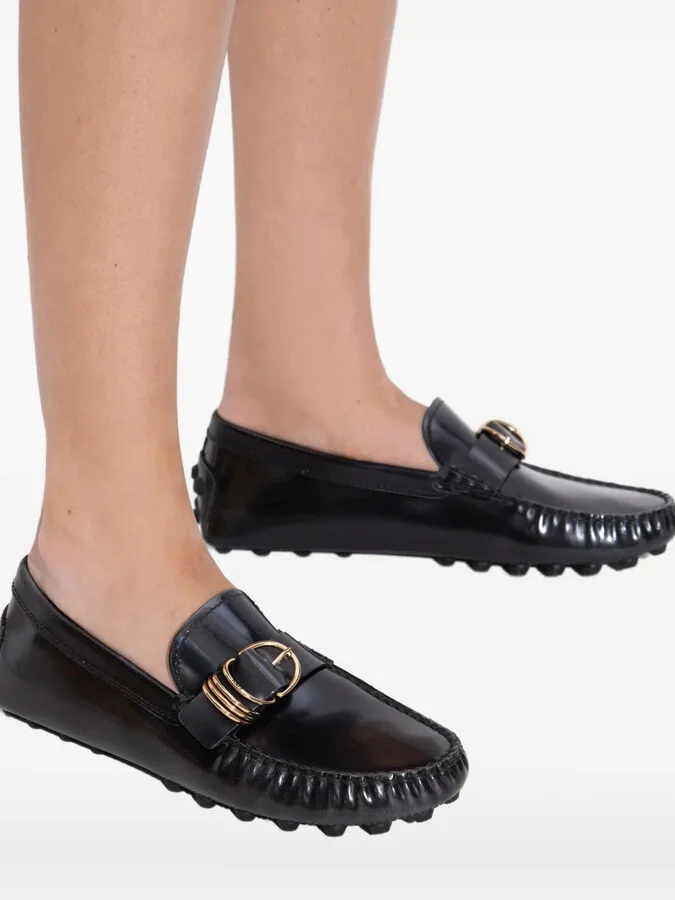 Leather Buckle Loafers - Image 5