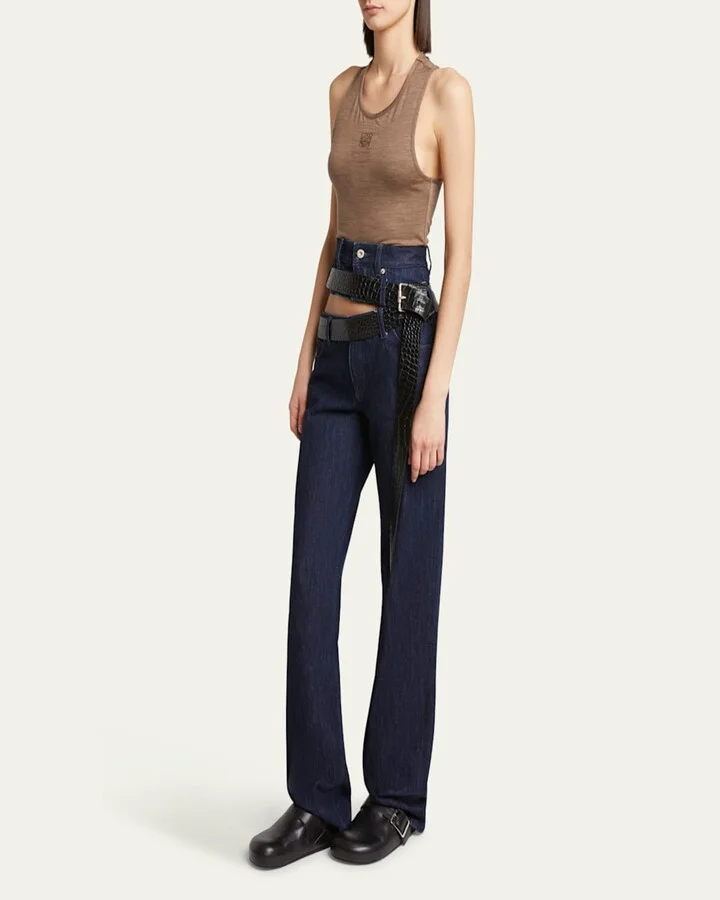 Leather Buckle Mules - Image 4
