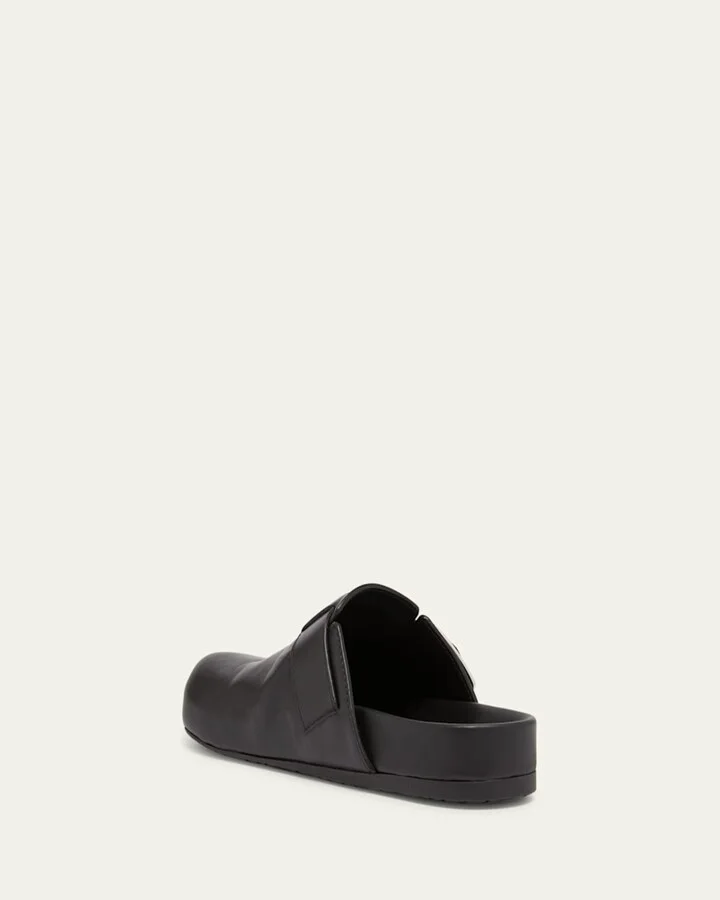 Leather Buckle Mules - Image 8