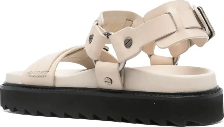 Leather Buckle Sandals - Image 3