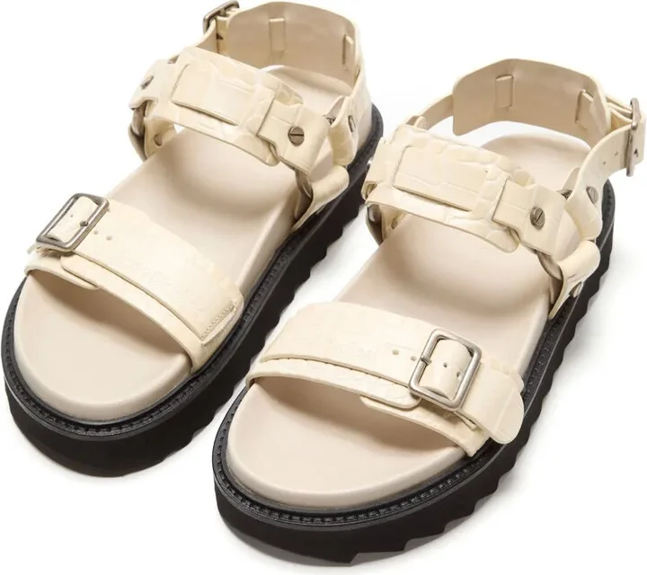 Leather Buckle Sandals - Image 3