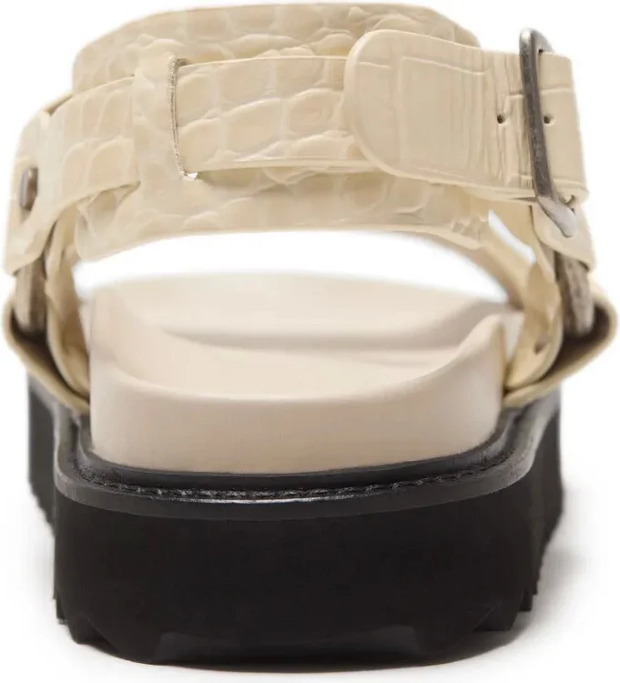 Leather Buckle Sandals - Image 4