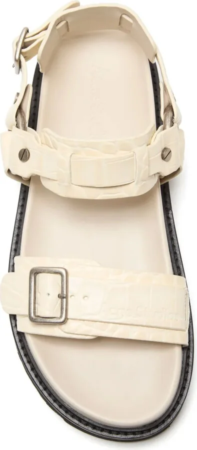 Leather Buckle Sandals - Image 5