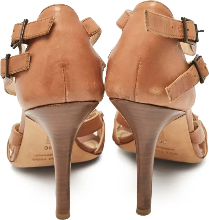 Leather Buckle Sandals - Image 3