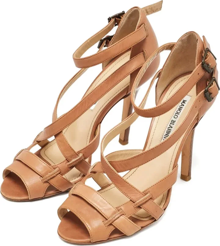 Leather Buckle Sandals - Image 4