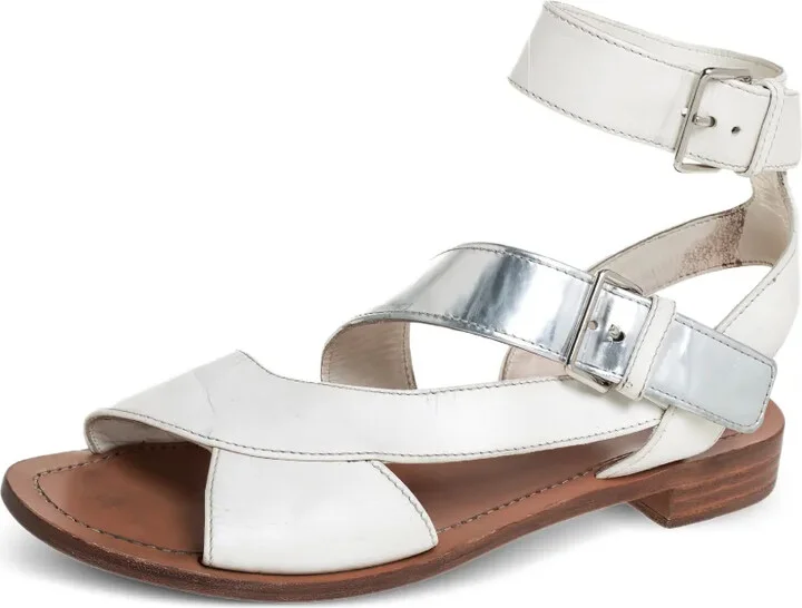 Leather Buckle Sandals - Image 2