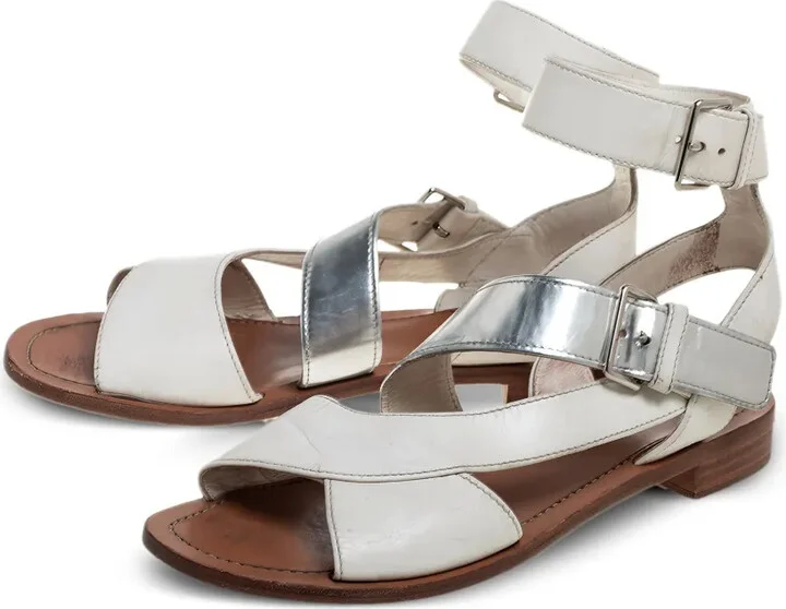 Leather Buckle Sandals - Image 3