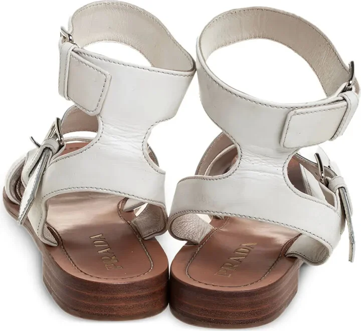 Leather Buckle Sandals - Image 4