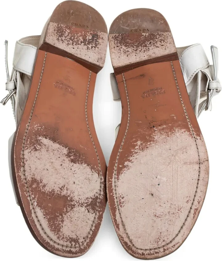 Leather Buckle Sandals - Image 5