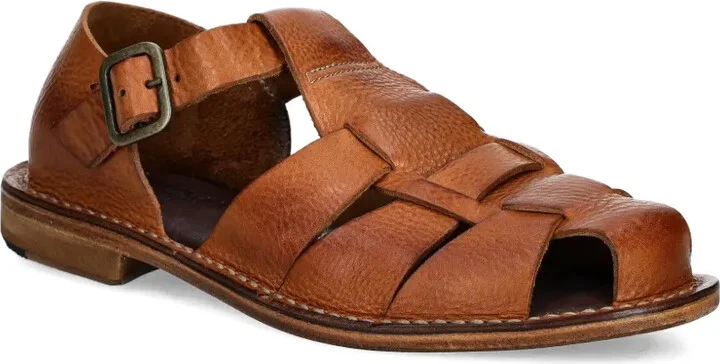 Leather Buckle Sandals - Image 2