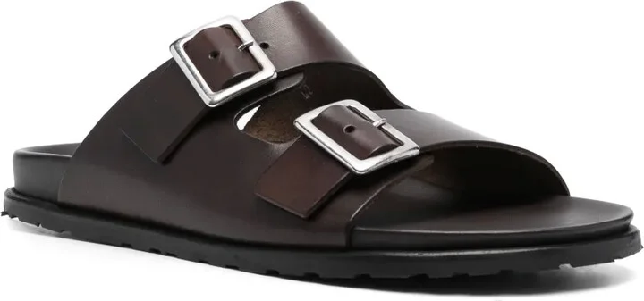 Leather Buckle Sandals - Image 2