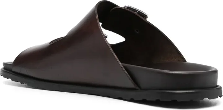 Leather Buckle Sandals - Image 3