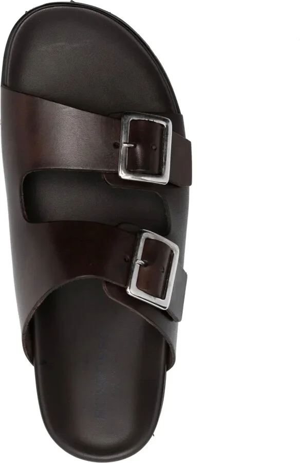 Leather Buckle Sandals - Image 4