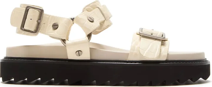 Leather Buckle Sandals
