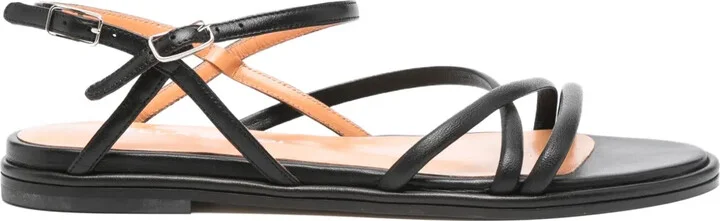Leather Buckle Sandals