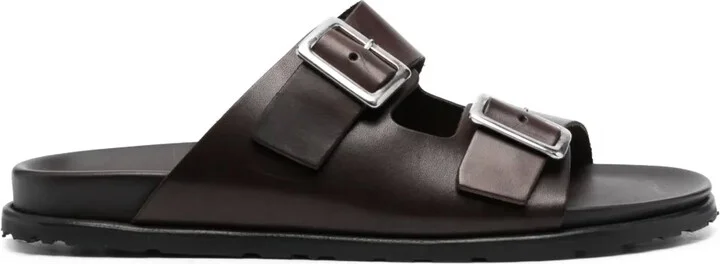Leather Buckle Sandals