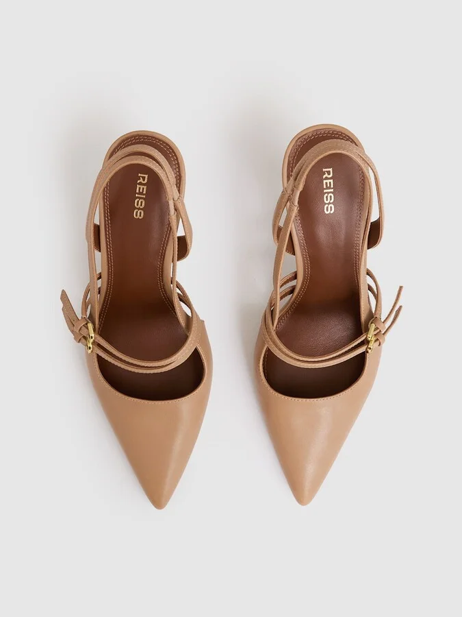 Leather Buckle-strap Court Shoes - Image 3