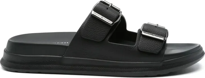 Leather Buckle-Strap Slides