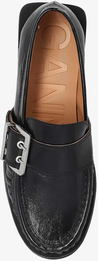 Leather Buckled Loafers - Image 3