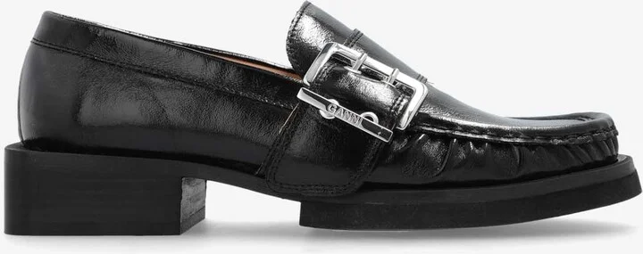 Leather Buckled Loafers