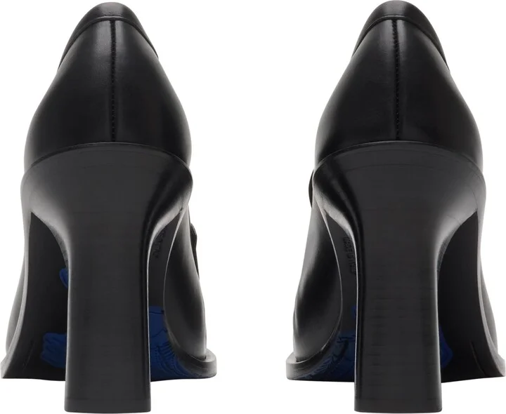 Leather Cadet Heeled Loafers - Image 4