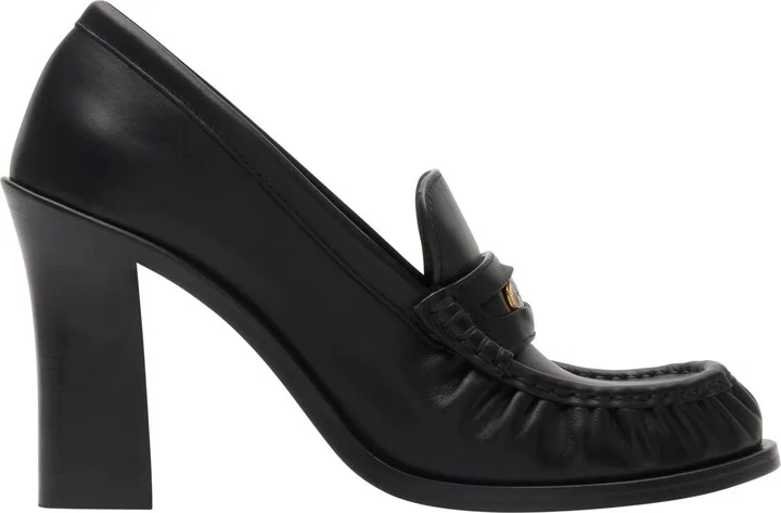 Leather Cadet Heeled Loafers