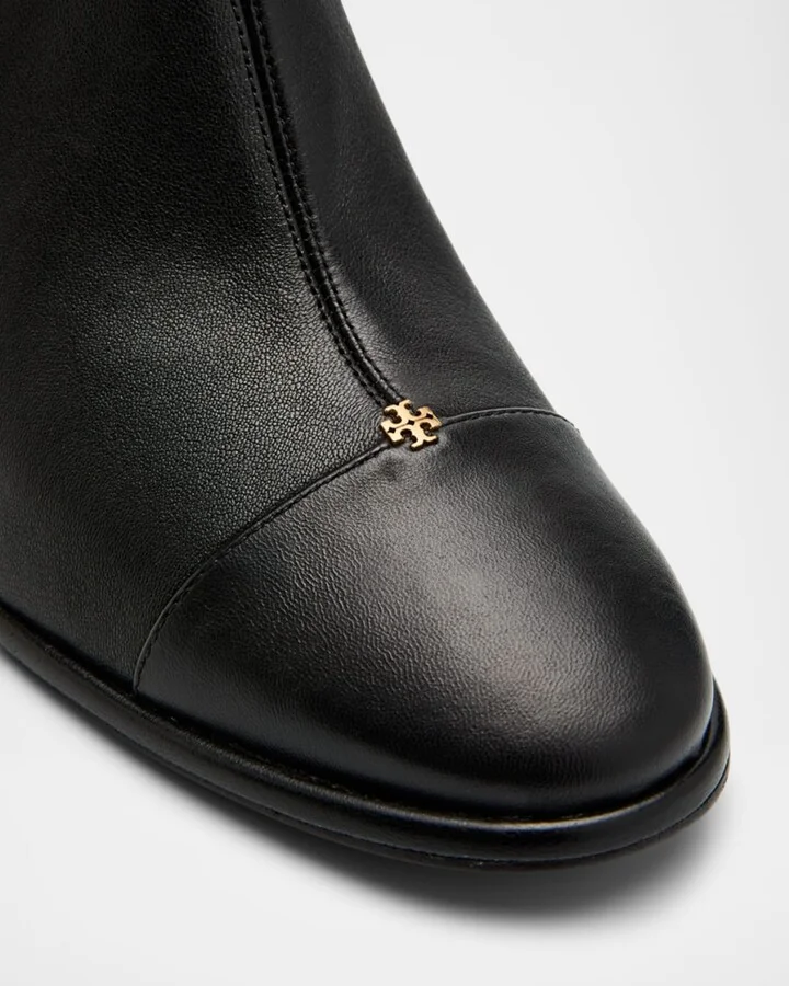 Leather Cap-Toe Ankle Boots - Image 5