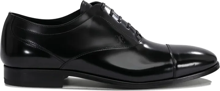 Leather Cap-Toe Lace-Up Oxford Shoes